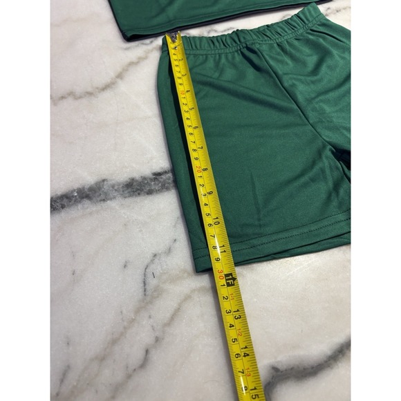 BrandNew two-piece outfit toddle boy green black an white color block shorts set - Picture 7 of 14